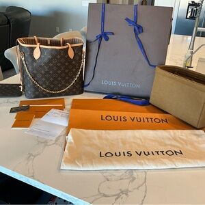 Louis Vuitton Neverfull MM Brown Monogram Tote